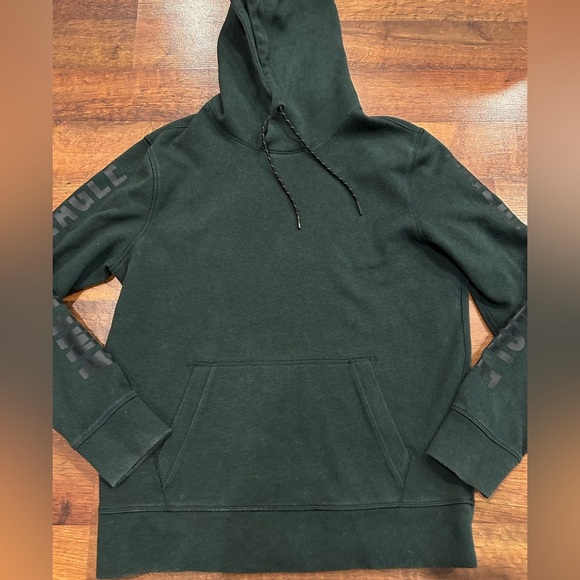 American Eagle Men’s Pullover Hoodie Green Logo on Arms Size Medium - Picture 1 of 6